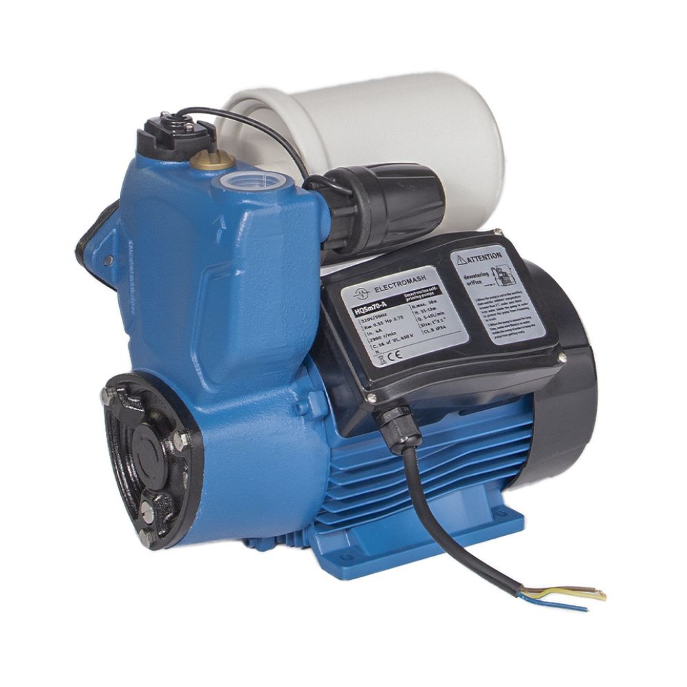 Mini hidrofor szivattyú Electromash HQSM 60, teljesítmény 0,37 kW, emelőmagasság 35 m, átfolyás 2100 l/h | Elektromos vízszivattyú | Vízszivattyú / Vízpumpa |